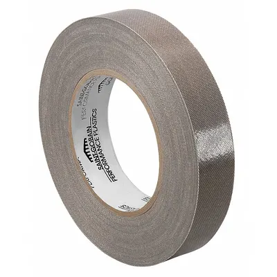 TAPECASE Cloth Tape: 1 in Wd, 36 yd Lg, 11.7 mil Thick, Silicone, Polyethylene Coated Cloth - PTFE Slick Surface Tape