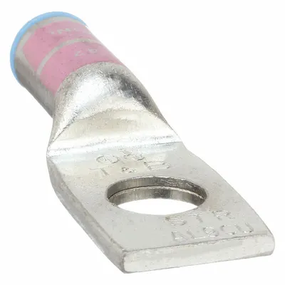 THOMAS & BETTS Compression Lug: 1/2 in Stud Size, 2 AWG / 2 AWG For Wire Sizes, Solid/Stranded Wire Type - One-Hole Compression Lugs