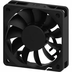 This square axial fan from Dayton operates on 12V DC and delivers 22.8 cfm airflow at 0.000 in static pressure. It features a plastic housing and polybutylene terephthalate blades. The fan measures 2 3/8 inches in height and 9/16 inches in depth, with lead wire connections. Suitable for cooling and ventilation in compact electronic enclosures, control panels, and small equipment.