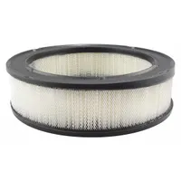 Engine air filter with round-oval shape and axial seal. Overall height 2 3/4 inches. Designed for use in Jeep light-duty trucks. Traps airborne contaminants to maintain clean airflow for engine combustion