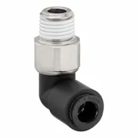 LEGRIS Push-Fit Elbow Fitting: 1/8 in Pipe x 8 mm OD Size, BSPT x Push-to-Connect, 17 mm Overall Lg (MPN 3159 08 10)