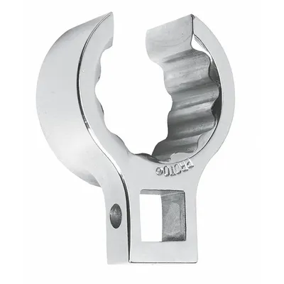 PROTO Crowfoot Socket Wrench: Alloy Steel, Chrome, 3/8 in Drive Size, 13/16 in Head Size - SAE Flare Nut Crowfoot Wrenches