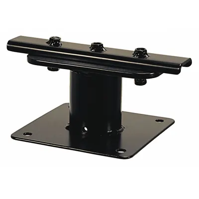 VIDEO MOUNT PRODUCTS Unistrut Adaptor: Ceiling, Max. 180 lb, Fixed, Powder Coated, Black - Fixed Television Mounts
