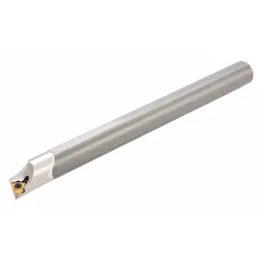 Indexable boring bar for internal turning and boring operations on CNC lathes and manual machines. Used to create accurate holes, bores, and internal profiles in metal workpieces.