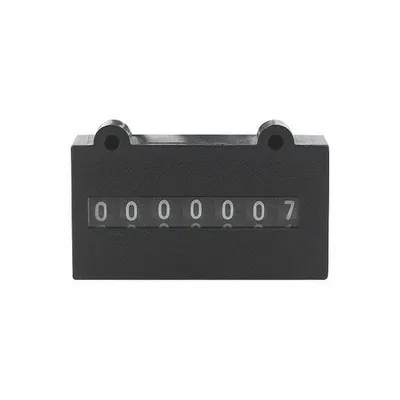 ENM Electromechanical Counter: Rear Panel Mounting, 1 in x 1 5/8 in, 98 V AC – 115 V AC - Electromechanical Counters