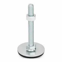JW WINCO Male-End Leveling Mount: Swiveling Stud, 1/2"-13 Thread Size, 1.57 in, 1,574 lbf Capacity (MPN 40-40-1/2X13-75-A3-SK)