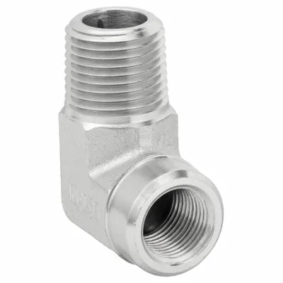 AEROQUIP Hydraulic Hose Adapter: 1/2 in x 3/8 in Fitting Size, Male x Female, NPTF x NPTF - NPTF-to-NPTF Steel Hydraulic Hose Adapters