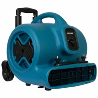 Centrifugal Blower: 2,800 cfm, 1/2 hp, Fixed Frame, 115V AC, 3 Speeds, Blue, Variable, Polypropylene (MPN P-630HC)