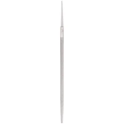 NICHOLSON Machinists File: Round, Single-Cut, Safe Edge Cut, Smooth Cut, 10 in Lg without Tang - Single-Cut Round Files