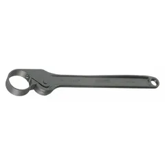 This friction spanner ratchet features a non-reversible round head with black oxide finish. Overall length is 25 inches. Suitable for tightening or loosening fasteners in confined spaces where standard ratchets cannot fit, commonly used in automotive and industrial maintenance.