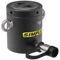 General purpose lock nut ram with 55 ton nominal capacity, 2 in nominal stroke length, and 10.99 sq in effective area. Designed for controlled lifting and holding in industrial maintenance, construction, and manufacturing tasks where load support is required after lifting.