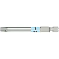 WERA Power Bit: Power Bit, T10 Bit Size, Imperial, Torx® Head, TX 10x89 Bit Industry Size, Std, Hex (MPN 05071089001)