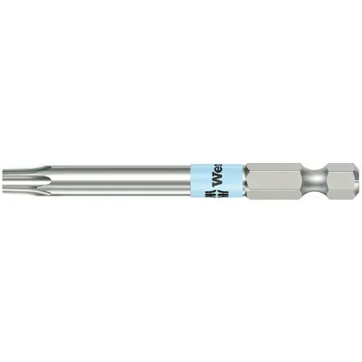 WERA Power Bit: Power Bit, T10 Bit Size, Imperial, Torx Head, TX 10x89 Bit Industry Size - Power Torx Bits