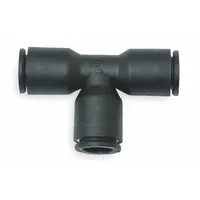 LEGRIS Push-Fit Tee Fitting: 16 mm OD x 16 mm OD x 16 mm OD Size, Tube x Tube x Push-to-Connect (MPN 3104 16 00)