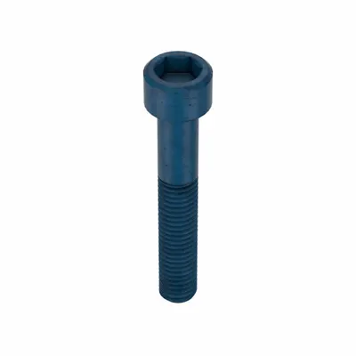 METRIC BLUE Socket Head Cap Screw: M8x1.25 Thread Size, 50 mm Lg, Std, Blue Phosphate - Metric System Standard Socket Head Cap Screws