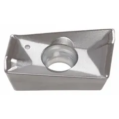 Parallelogram indexable milling insert with positive rake geometry and AH120 grade, designed for general-purpose milling of steel and cast iron. Suitable for face and shoulder milling operations in medium-duty industrial machining applications.