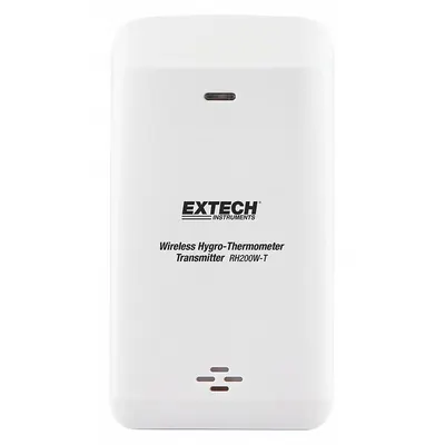 EXTECH Wireless Thermometer Transmitter: -40°F to 140°F /-40°C to 60°C, 98 ft Transmission - Remote-Transmitting Temperature & Humidity Sensors