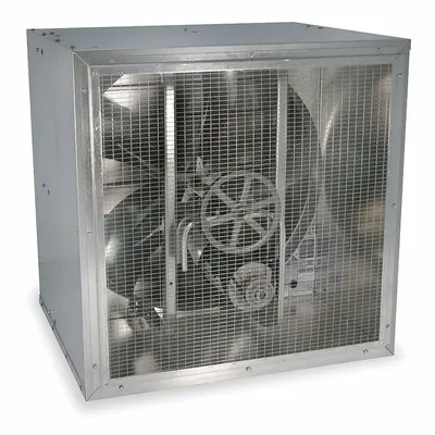 Dayton Cabinet Supply Fan: Belt Drive, 24 in Blade, 1/2 hp, Totally Enclosed Air Over - Cabinet Supply Fans