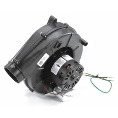 This FASCO induced draft furnace blower operates at 115V AC and is designed for use in Trane furnace systems. It replaces Trane model D330757P03, providing the necessary airflow for combustion and exhaust venting.