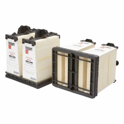 FLEETGUARD Automotive Air Filter: Engine, 9 9/16 in Outside Dia - Bottom - Panel Engine Air Filters