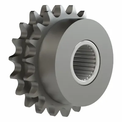 BREWER MACHINE & GEAR Idler Sprocket: For 40 Chain Size, Steel, 19 Teeth - Needle Bearing Idler Sprockets with Hub