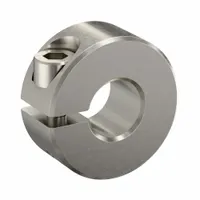 RULAND MANUFACTURING Shaft Collar: 1-Piece, Inch, Round, Clamp-On, 1/4 in Bore Dia, Stainless Steel (MPN CL-4-SS)