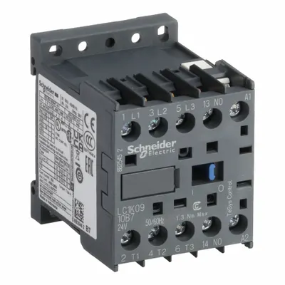 SCHNEIDER LC1K0910B7 Miniature Non-Reversing IEC Contactor - Miniature, Non-Reversing IEC Contactors