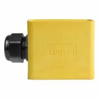 LEVITON Single-Gang Portable Outlet Box: Portable Outlet Box, Outlet Boxes, 1 Gangs, Yellow (MPN 3059-2Y)