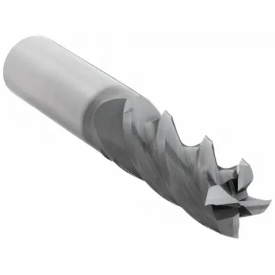 CLEVELAND Square End Mill: Carbide, TiAlN Coated, 4 Flute, 1/2" Mill Dia, 1-1/4" LOC - Fast-Cutting Carbide Square End Mills for Stainless Steel & Super Alloys