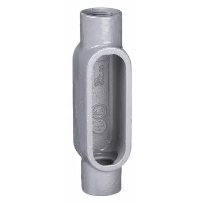 HUBBELL KILLARK Conduit Outlet Body: Iron, 1/2 in Trade Size, C Body, 4 cu in Body Capacity - C - Straight Type