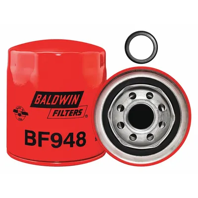 BALDWIN FILTERS Fuel Filter: Spin-On, 3 11/16 in Outside Dia, 1"-14 Thread Size, Cellulose - Spin-On Fuel Filters