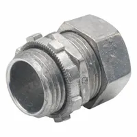 Compression Connector: Zinc, 1/2 in Trade Size, Rain Tight (MPN 250-DC2)
