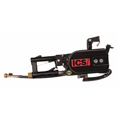 This air-powered chain saw features a 3/4 in x 14 NPTF connection and weighs 29 lb. It operates at a maximum blade speed of 5,700 RPM. Typical applications include cutting reinforced concrete, pipe, and masonry in construction, demolition, and utility work.
