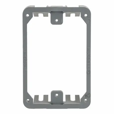 HUBBELL WIRING DEVICE-KELLEMS Mounting Collar: Rectangular, PVC, PFBRGx, PFBRG1/PFBRG2 - Flanges and Trim Rings for Floor Boxes