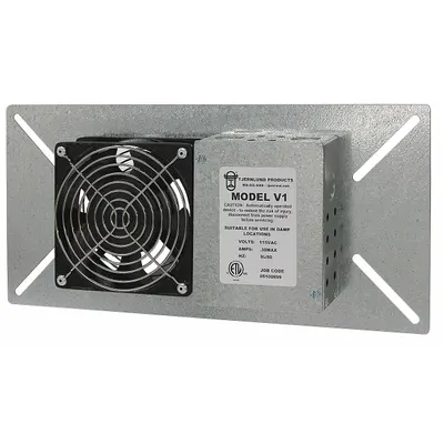 TJERNLUND Crawl Space Fan: Exhaust, 110 cfm Max Airflow, 1 Fans, 20 W, For 6 in x 8 in Cutout HxW - Crawlspace Exhaust Fans