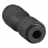 LEGRIS Push-Fit Union Fitting: 1/8 in OD x 5/32 in OD Size, Push-to-Connect x Push-to-Connect, Black (MPN 3106 53 04)