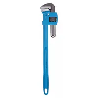 GEDORE Pipe Wrench: Alloy Steel, 1 1/2 in Jaw Capacity, Serrated, 14 in Overall Lg, I-Beam (MPN 225 14)