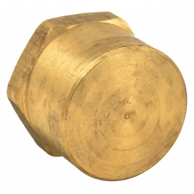 PARKER Cap: Hex Drive Cored Cap, 3/8 in, NPT Threaded, 1,000 psi, 5/8 in Lg - Threaded High-Pressure Pipe Fittings