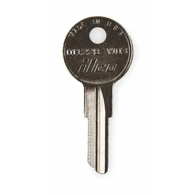 KABA ILCO Key Blank: Compatible with Hudson Locks, Key ID # Y103, 5 Pins, Brass - Office Furniture Key Blanks