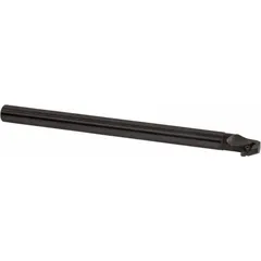 This indexable boring bar features a positive rake and right-hand geometry for internal turning operations on lathes. It is used for precision boring, enlarging holes, and achieving tight tolerances in metalworking applications. The bar accepts indexable inserts and is suited for internal machining requiring fine surface finishes.