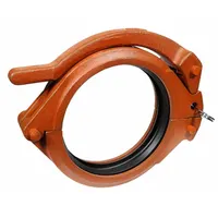 GRUVLOK Clamp Coupling: Flex Hinged, 8 in x 8 in, Ductile Iron, NBR Seal, 300 psi (MPN 0390200640)