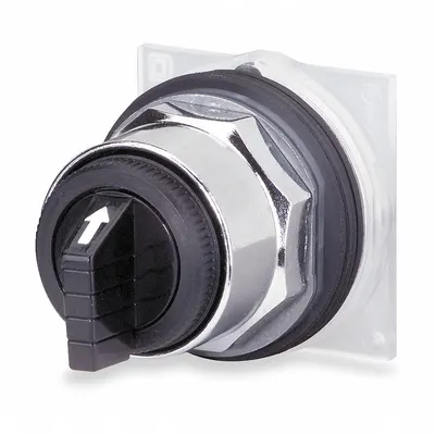 SCHNEIDER Keyed Selector Switch: 3 Position, 30 mm Panel Mounting Size - Panel-Mounted Key Switches without Contacts