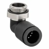 LEGRIS Push-Fit Elbow Fitting: 8 mm OD x 1/2 in Pipe Size, Push-to-Connect x MBSPP, Black, 10 PK (MPN 3199 08 21)