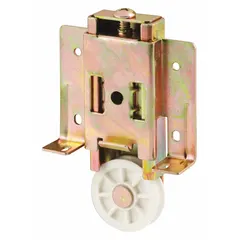 This hanging door roller from PRIME-LINE has a width of 3-3/4 inches and supports doors weighing up to 60 lb. It is designed for use in sliding door applications in industrial or commercial settings.