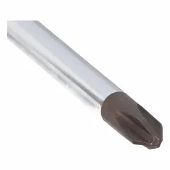 This general purpose Phillips screwdriver features a #2 tip and a long steel shaft for reaching recessed fasteners. The cushion grip handle provides comfort during repetitive driving and removal of cross-head screws in assembly, maintenance, and repair tasks. Not ESD safe or tether capable.