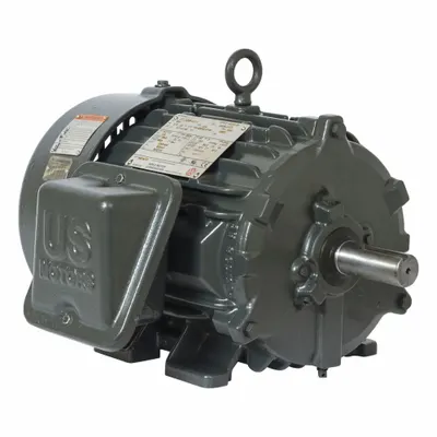 U.S. MOTORS Motor: Flange Mount, Totally Enclosed Fan Cooled, 75 hp, 230/460V AC - Rigid Base 3-Phase General Purpose AC Motors
