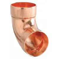 Wrot copper sweat fitting elbow for drain, waste and vent systems. Cup x FTG configuration joins 1-1/2 in CTS copper tube to change pipe direction. Suitable for residential and commercial plumbing applications