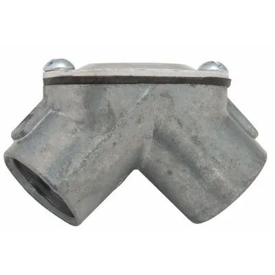 RACO Pull Elbow: 90°, 1 in Trade Size, Zinc, Plain - Pull Elbows