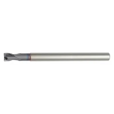 WIDIA HANITA Corner Radius End Mill: Carbide, TiAlN Coated, 3 Flute, 4 mm Mill Dia - Reduced-Neck Carbide Corner-Radius End Mills for Hardened Materials