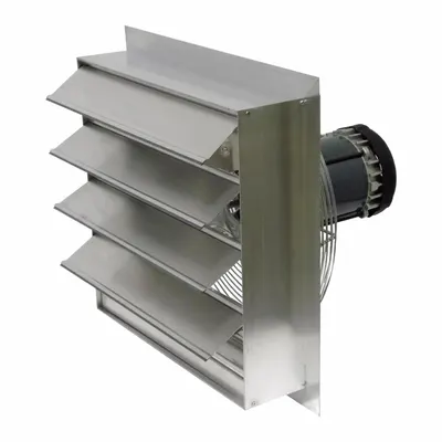 CANARM Exhaust Fan: 20 in Blade, 1 Speed, 1/3 hp, Totally Enclosed Air Over, 3,640 cfm - Hazardous Location Shutter-Mount Exhaust Fans